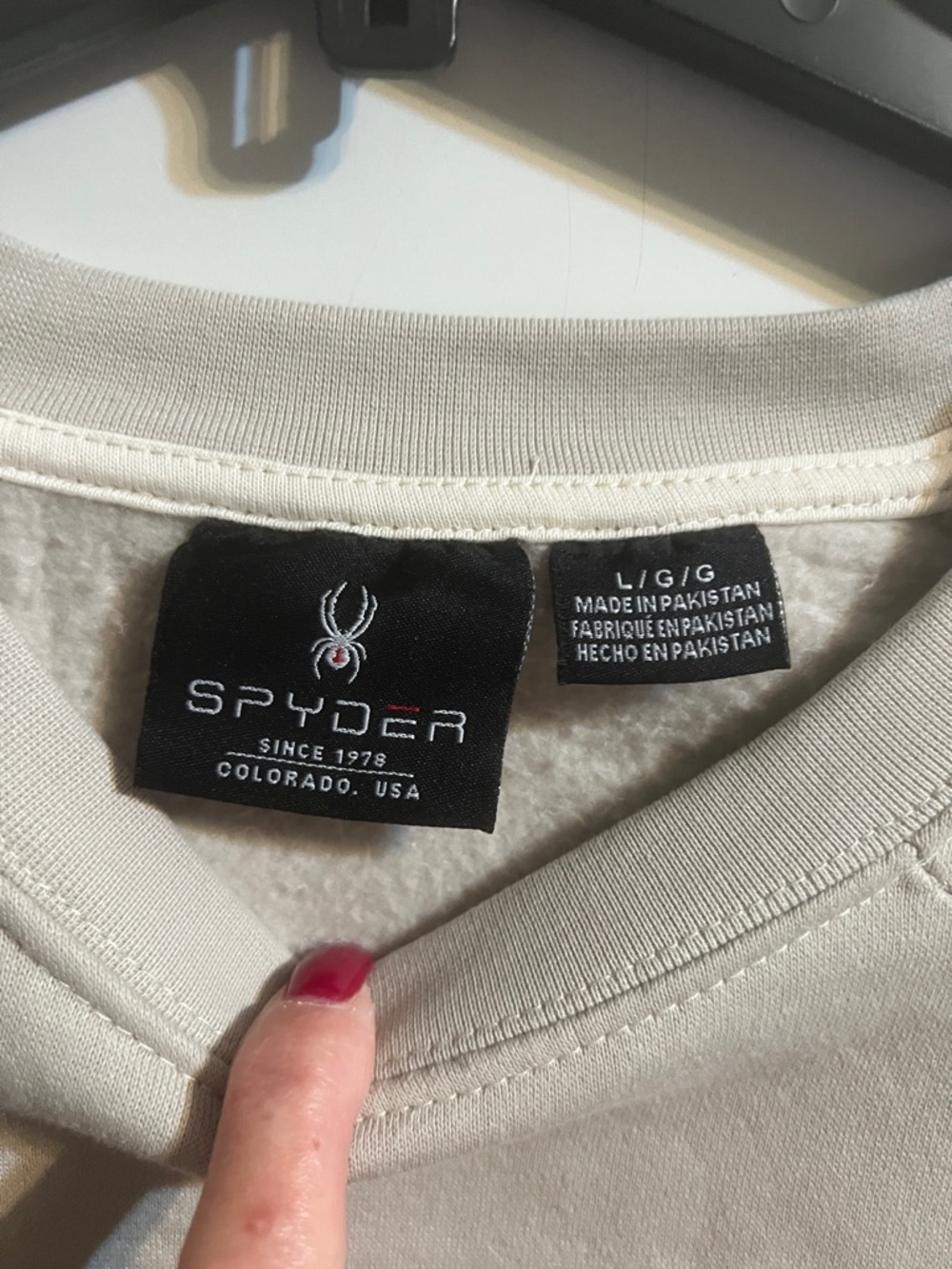 Spyder Women's Crewneck Sweatshirt - tan - Picture 3 of 4